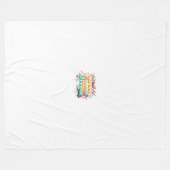 Leg uw succes vast fleece deken (Voorkant (Horizontaal))