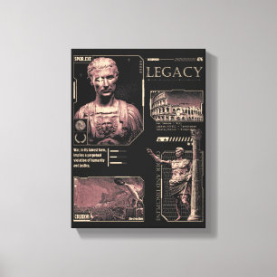 Legacy - Brutalistisch ontwerp Canvas Afdruk