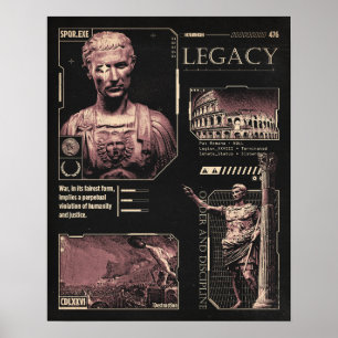 Legacy - Brutalistisch ontwerp Poster