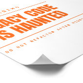 Legacy Code Is Haunted Funny Programmeur Ontwikkel Poster (Hoek)