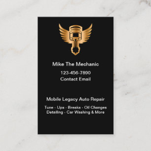 Legacy Mobiele Auto Automotive Mechanic Visitekaartje