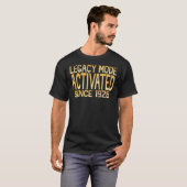 Legacy-modus geactiveerd sinds 1926 t-shirt (Voorkant volledig)