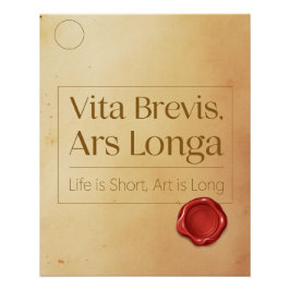 Legacy Motivational Quote - Latin Poster Art Perfect Poster