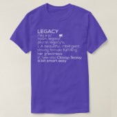 Legacy naam Legacy Definitie Legacy Vrouw naam L T-shirt (Design voorkant)