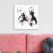 Legacy of the Shadow Warrior Canvas Print (Insitu (Woonkamer))