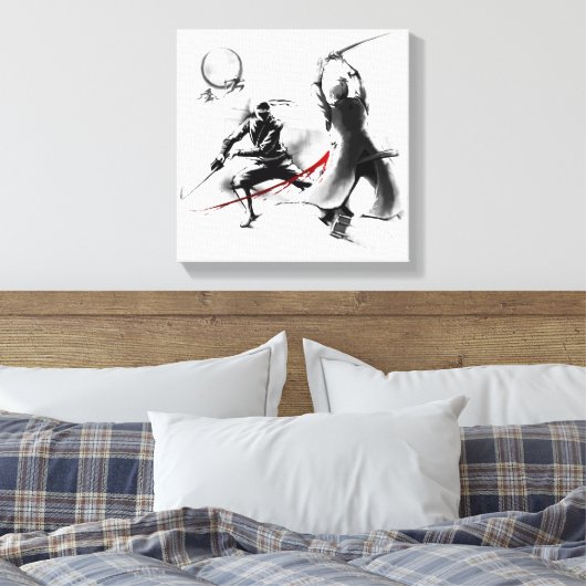 Legacy of the Shadow Warrior Canvas Print (Insitu (Slaapkamer))