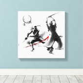 Legacy of the Shadow Warrior Canvas Print (Insitu (Houten vloer))