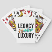 Legacy Over Luxury | Pokerkaarten (Achterkant)