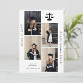 Legal 4 Fotocollage Afstuderen Aankondiging (Staand voorkant)