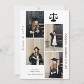 Légal 4 Photo Collage Faire-part de graduation (Devant)