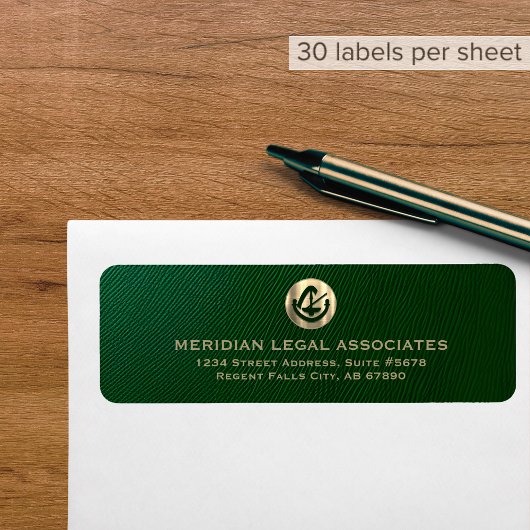 Legal Emblem Return Address Label