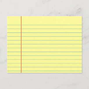 Legal Pad Patroon Briefkaart