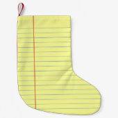 Legal Pad Patroon Kleine Kerstsok (Voorkant)