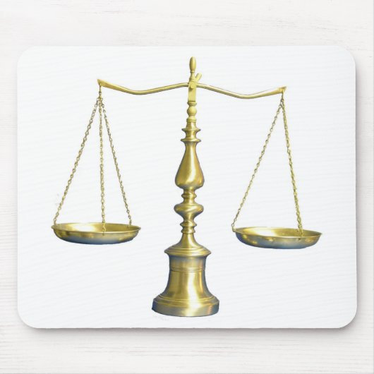 Legal Scales Mousepad Muismat (Voorkant)