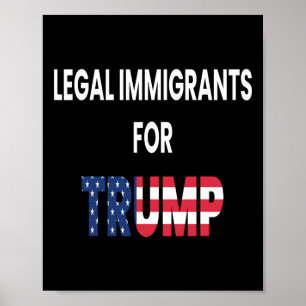 Legale immigranten steunen Republikeinse conservat Poster