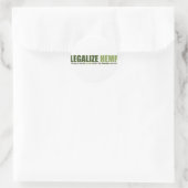 Legaliseer hennep Sticker (Tas)