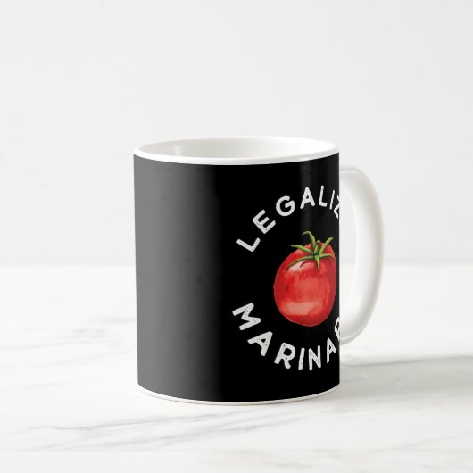 Legaliseer onze Marinara tomatensaus voor Koffiemok (Voorkant rechts)