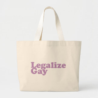 legaliseren van homolavender grote tote bag
