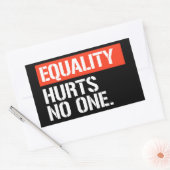 L'égalité ne fait mal à personne autocollant recta (Enveloppe)