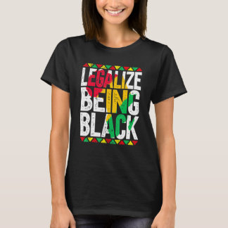 Legalize Beeld Black African American Black Histor T-shirt