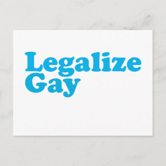 Legalize gay baby blue briefkaart