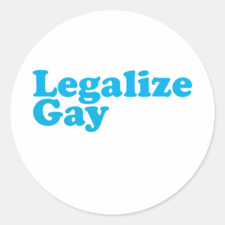 Legalize gay baby blue ronde sticker