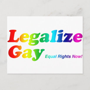 Legalize Gay Briefkaart
