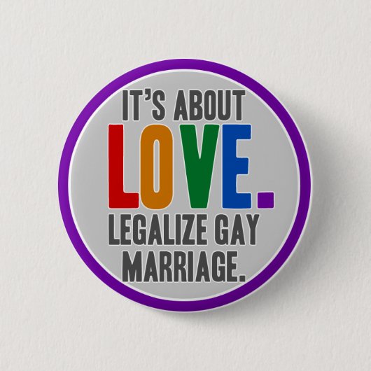 Legalize Gay Marriage Button (Voorkant)