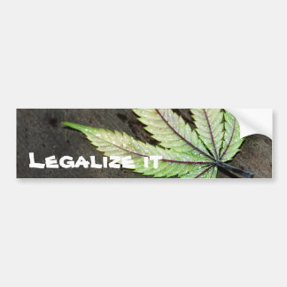 Legalize it-Bumpersticker Bumpersticker