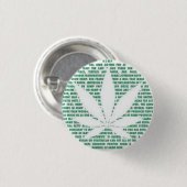 Legalize It Ronde Button 3,2 Cm (Voorkant /achterkant)