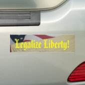 Legalize Liberty Bumpersticker (Op auto)