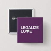 LEGALIZE LOS VIERKANTE BUTTON 5,1 CM (Voorkant /achterkant)