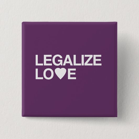 LEGALIZE LOS VIERKANTE BUTTON 5,1 CM (Voorkant)