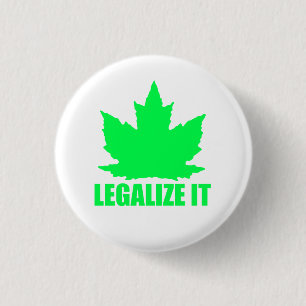 Legalize Maple Ronde Button 3,2 Cm
