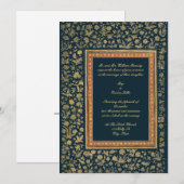  legant 19e eeuw gouden bruiloft kaart (Voorkant / Achterkant)