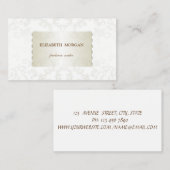  legant, chic, kant visitekaartje (Voorkant / Achterkant)