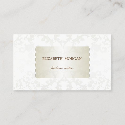  legant, chic, kant visitekaartje (Voorkant)
