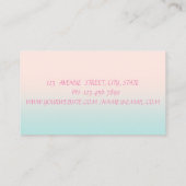  legant, chic, kant visitekaartje (Achterkant)