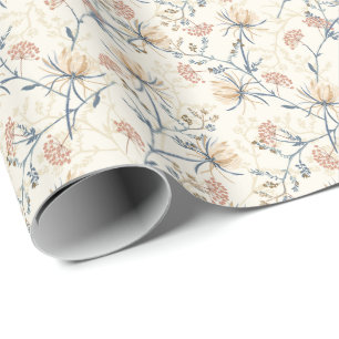 Legant Oriental Bloom –  Bloempatroon Cadeaupapier