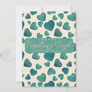 legant Watercolor Valentine's Day Card Feestdagenkaart