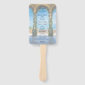 legante kerken van het Italiaanse Romantische Como Handwaaier (Voorkant)