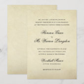 legante officiële bruiloft kaart (Voorkant / Achterkant)