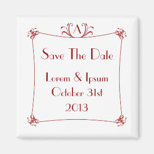  legante rand met monogram magneet