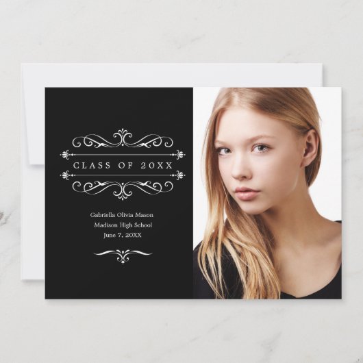 legantieklasse van 20XX | Zwart Aankondiging (Voorkant)