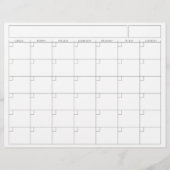 Lege agenda pagina - Zondag Start Landscape Uitzic Briefhoofd (Voorkant)