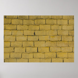 Lege betonnen muur poster