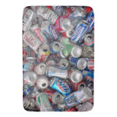 Lege blikjes en blikjes bier badmat (Voorkant Verticaal)