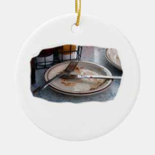Lege Bord Fork Knife - Voedselvormgeving Keramisch Ornament