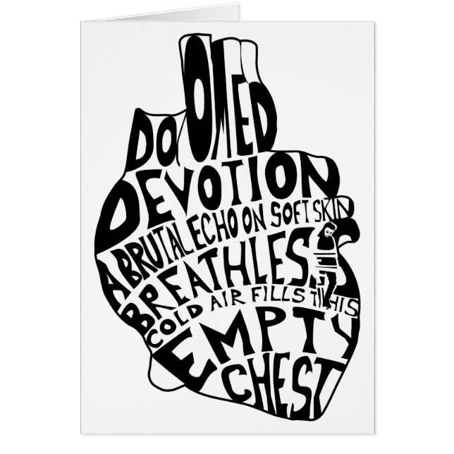 lege borst : anatomisch hart (Voorkant)