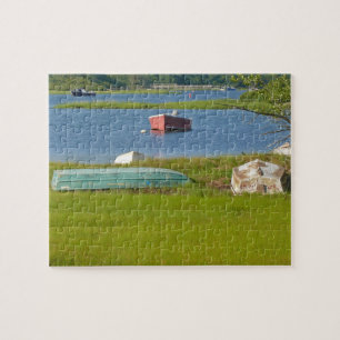 Lege bots Picturesque Cape Cod Inlet en Marsh Legpuzzel